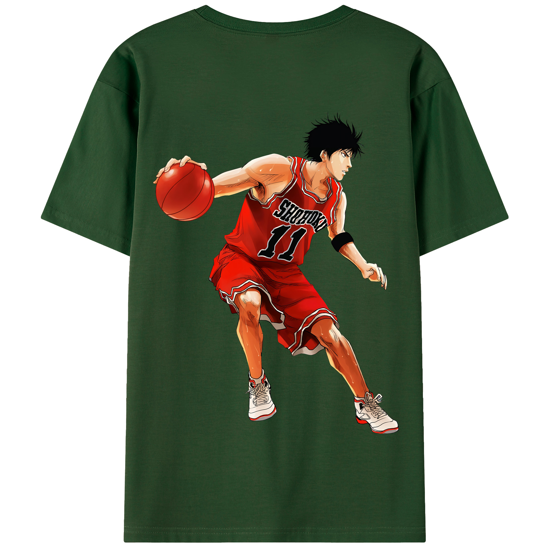 SLAM DUNK／スラムダンク 綿100％半袖Tシャツ（背面プリント）